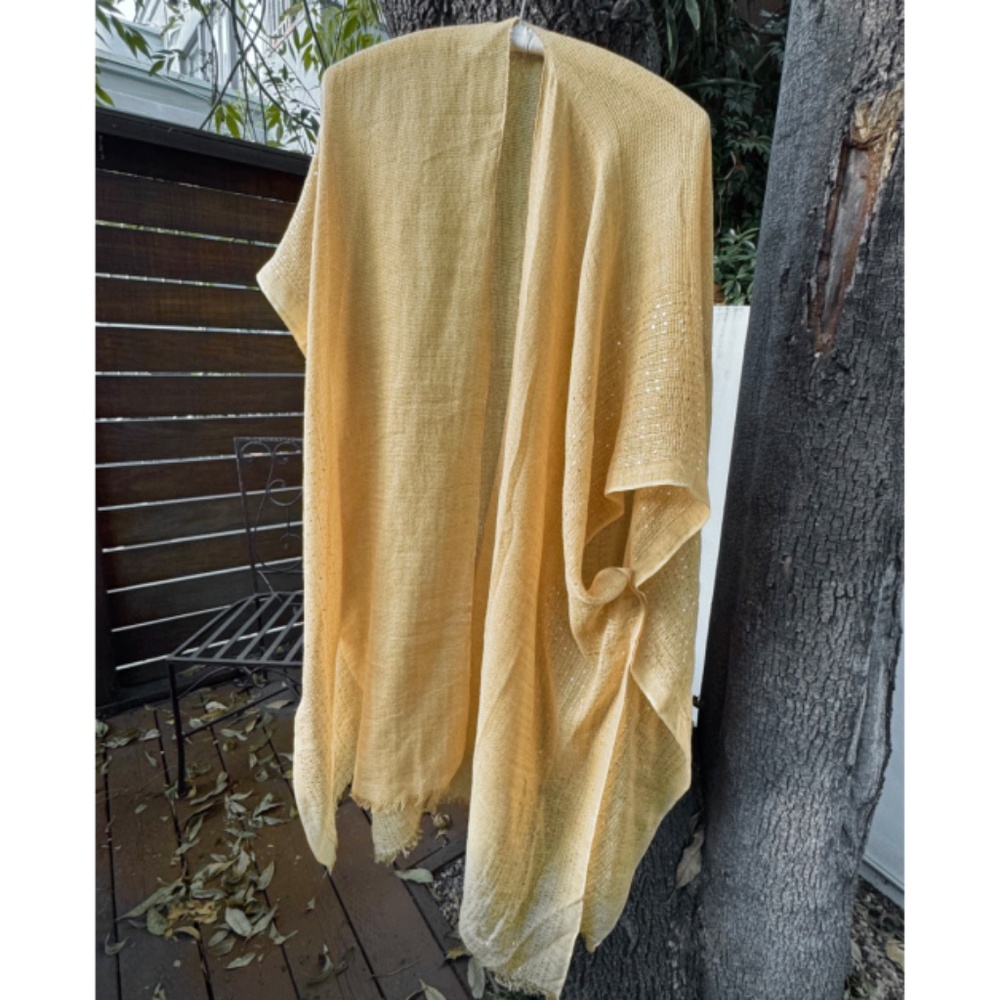 Handmade Gauze Sequin Poncho